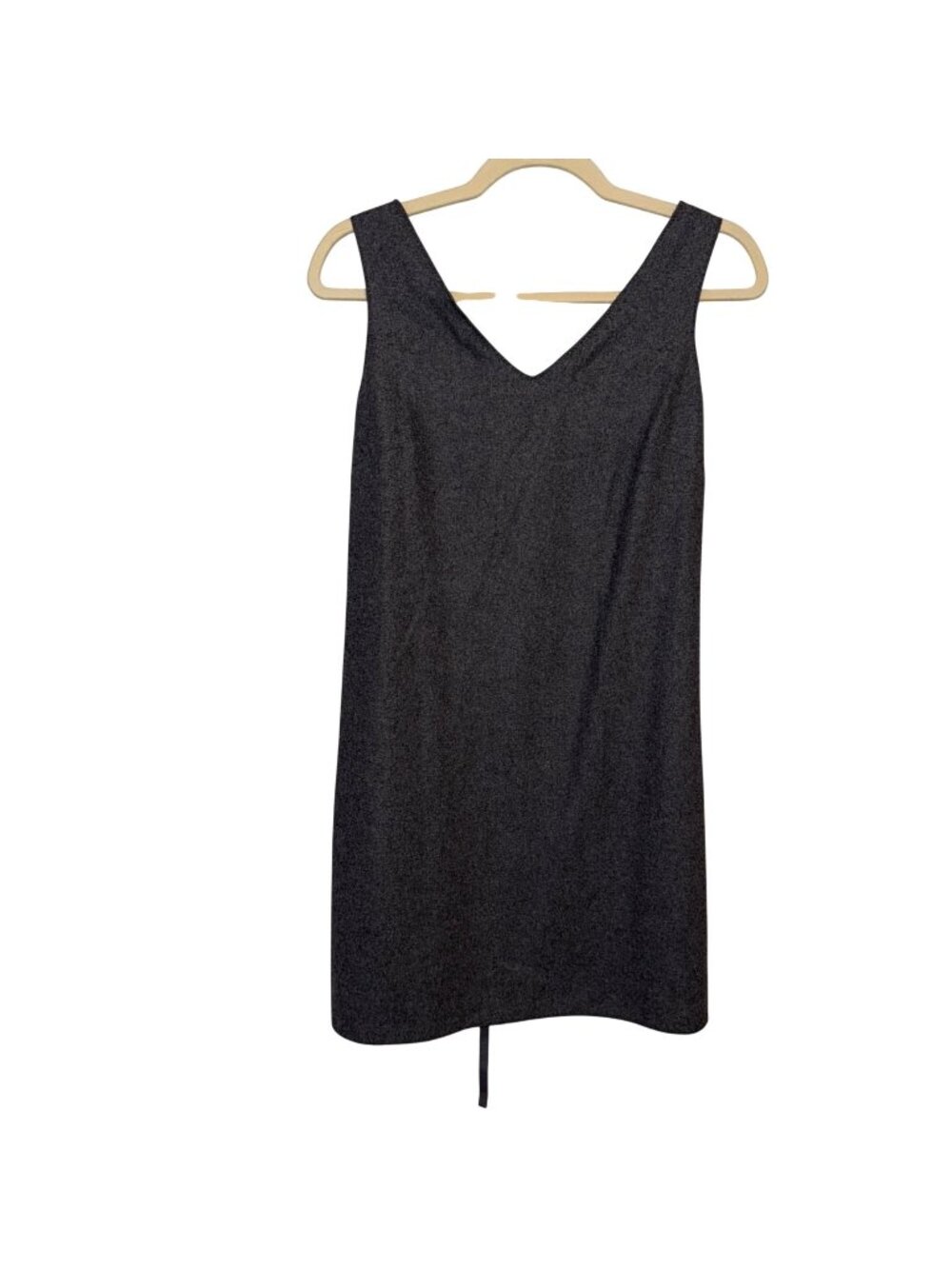 American Eagle Outfitters Gray Sleeveless V-Neck Dress Size 2 Virgin Wool